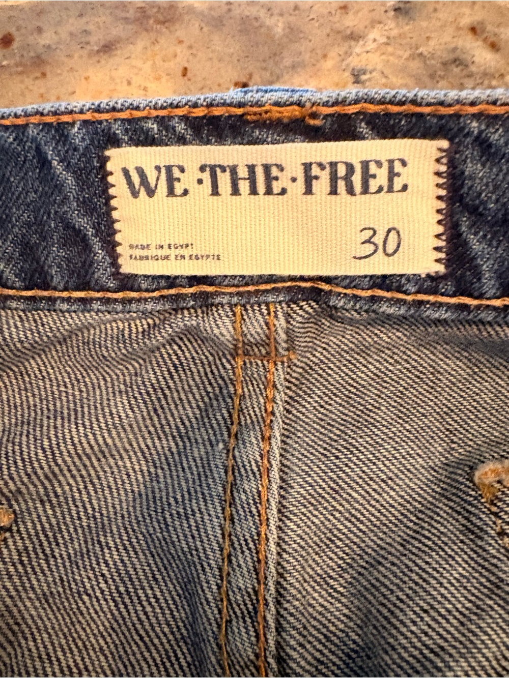 Free People We The Free tinsley baggy straight jeans, size 30 - Picture 5 of 9